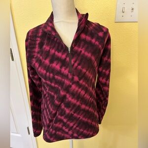 Eddie Bauer Pink and Black Fleece Shirt